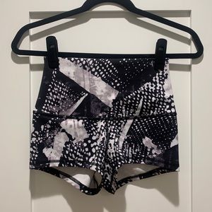 High waisted running shorts